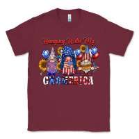 Burgundy hangin with my gnomerica Classic Tee - RacoonDesign