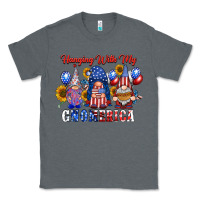 Charcoal Heather hangin with my gnomerica Classic Tee - RacoonDesign
