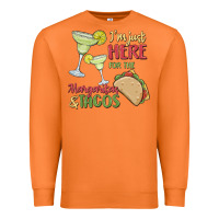 Carrot i'm here for the margaritas and tacos Premium Sweatshirt - MaliasSmallBusiness