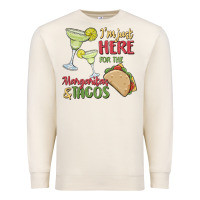 Sandshell i'm here for the margaritas and tacos Premium Sweatshirt - MaliasSmallBusiness
