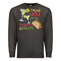 Smoke i'm here for the margaritas and tacos Premium Sweatshirt - MaliasSmallBusiness