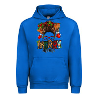 Cobalt Christmas merry mama messy bun Urban Hoodie - Jasminsmagicworld