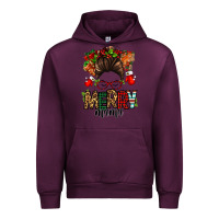 Mauve Wine Christmas merry mama messy bun Urban Hoodie - Jasminsmagicworld