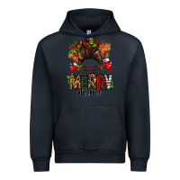 Navy Christmas merry mama messy bun Urban Hoodie - Jasminsmagicworld