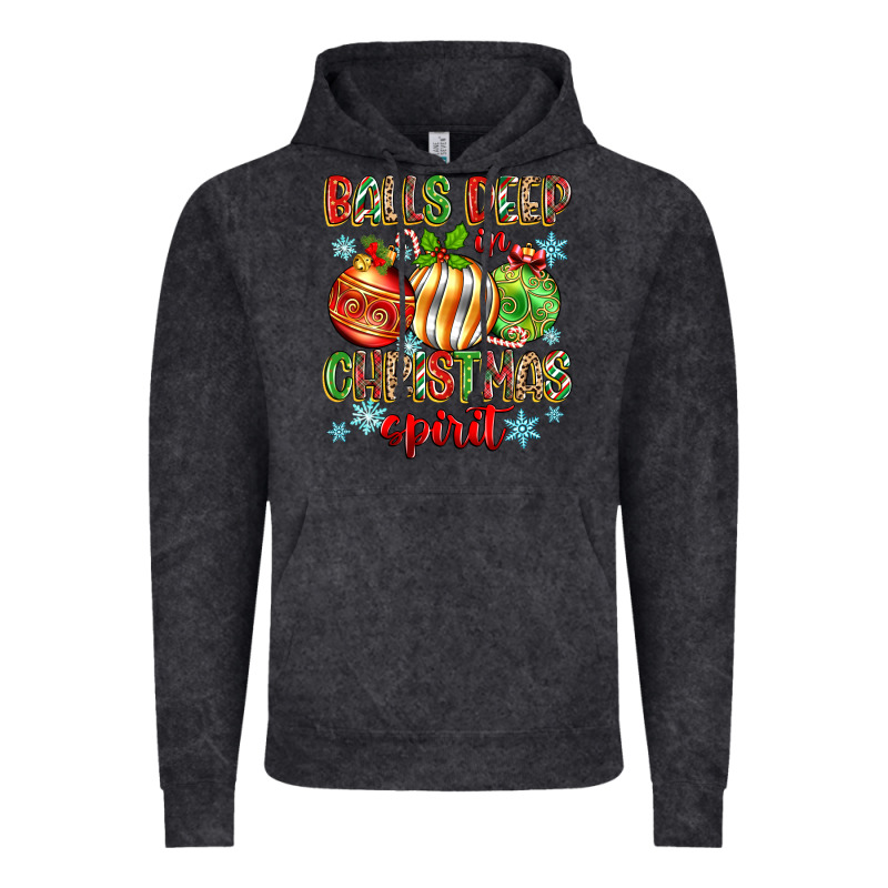 Balls Deep In Christmas Spirit Vintage Hoodie by Zillion Design Studio | Teevron