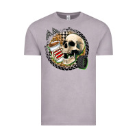 Vintage Zinc race skull Vintage Tee - Zillion Design Studio