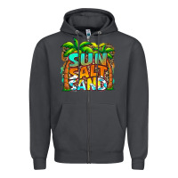 Smoke sun salt sand summer Zipper Hoodie - Jasminsmagicworld
