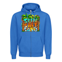 True Royal sun salt sand summer Zipper Hoodie - Jasminsmagicworld