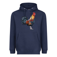 Navy New Hampshire Red Rooster Heavyweight Hoodie - LillyAllenDesigns