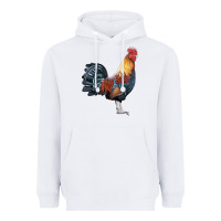 White New Hampshire Red Rooster Heavyweight Hoodie - LillyAllenDesigns