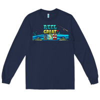 Navy reel great dad  libbey glass Long Sleeve Tee - HRA Design Shop