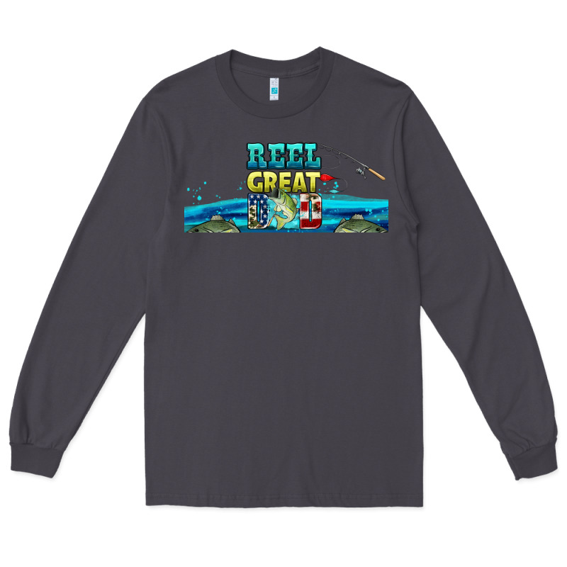 Reel Great Dad  Libbey Glass Long Sleeve Tee by HRA Design Shop | Teevron