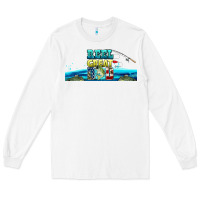 White reel great dad  libbey glass Long Sleeve Tee - HRA Design Shop