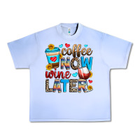 Grape Ice coffee now wine later Urban Heavy Tee - Zillion Design Studio