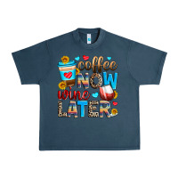 Midnight Navy coffee now wine later Urban Heavy Tee - Zillion Design Studio