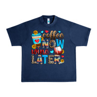 Navy coffee now wine later Urban Heavy Tee - Zillion Design Studio