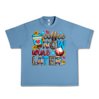 Pebble Blue coffee now wine later Urban Heavy Tee - Zillion Design Studio