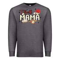 Charcoal Heather t ball mama baseball Premium Sweatshirt - MaliasSmallBusiness