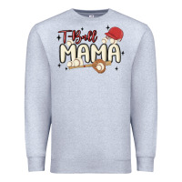 Heather Grey t ball mama baseball Premium Sweatshirt - MaliasSmallBusiness