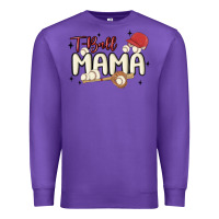 Purple t ball mama baseball Premium Sweatshirt - MaliasSmallBusiness