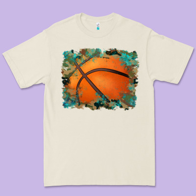 Sports Basketball Background Premium Tee Designed By Artiststas