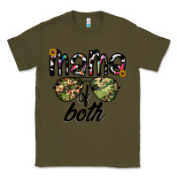 Army Green mama of both Classic Tee - CowhideDigitalArt