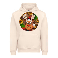 Sandshell cute reindeer head Christmas Urban Hoodie - Jasminsmagicworld