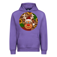 Tulip cute reindeer head Christmas Urban Hoodie - Jasminsmagicworld
