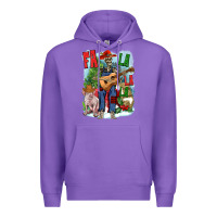 Purple Fa la la la skeleton farm Premium Hoodie - NancyCooperArtShop