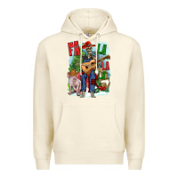 Sandshell Fa la la la skeleton farm Premium Hoodie - NancyCooperArtShop