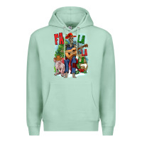 Seafoam Fa la la la skeleton farm Premium Hoodie - NancyCooperArtShop
