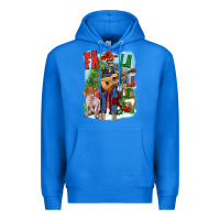 True Royal Fa la la la skeleton farm Premium Hoodie - NancyCooperArtShop