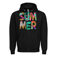 Black summer leopard tie dye Zipper Hoodie - Jasminsmagicworld
