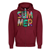 Burgundy summer leopard tie dye Zipper Hoodie - Jasminsmagicworld