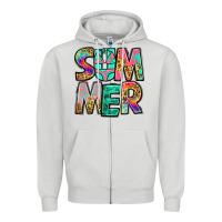 Dove Grey summer leopard tie dye Zipper Hoodie - Jasminsmagicworld