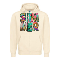 Sandshell summer leopard tie dye Zipper Hoodie - Jasminsmagicworld