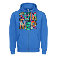 True Royal summer leopard tie dye Zipper Hoodie - Jasminsmagicworld