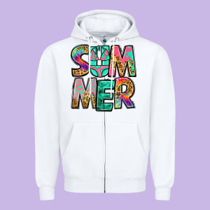Summer Leopard Tie Dye Zipper Hoodie Designed By Jasminsmagicworld
