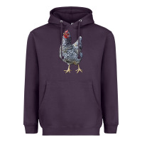 Plum Dominique Chicken Heavyweight Hoodie - LillyAllenDesigns