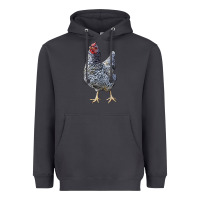 Smoke Dominique Chicken Heavyweight Hoodie - LillyAllenDesigns
