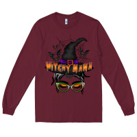 Burgundy witchy nana Long Sleeve Tee - RacoonDesign