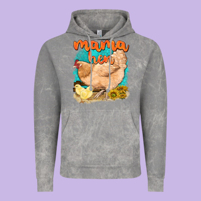 Mama Hen With Sunflowers Vintage Hoodie Designed By Texasbilliewilder