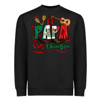 Black el papa mas chingon Heavyweight Sweatshirt - Zillion Design Studio