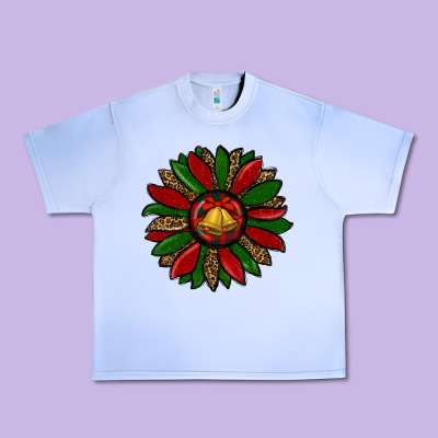 Christmas Sunflower Urban Heavy Tee Designed By Ranaportraitstore