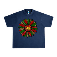 Navy christmas sunflower Urban Heavy Tee - RanaPortraitStore