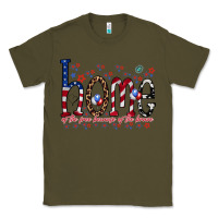 Army Green home of the free Classic Tee - RacoonDesign