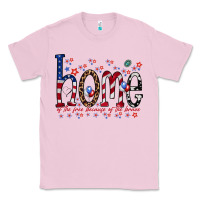 Bubblegum Pink home of the free Classic Tee - RacoonDesign