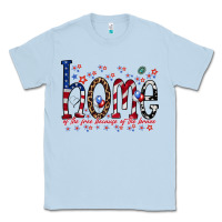 Dusty Blue home of the free Classic Tee - RacoonDesign