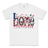 White home of the free Classic Tee - RacoonDesign