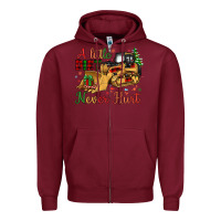 Burgundy Christmas A Little Dirt Never Hurt Zipper Hoodie - Artiststas